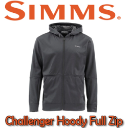 Simms Challenger Hoody - Full Zip, Black