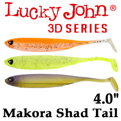 Lucky John 3D Series Makora Shad Tail 4.0"