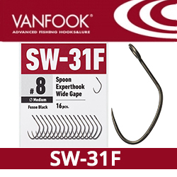 Vanfook SW-31F Spoon Experthook Wide Gape Medium Wire