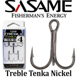 Sasame Treble Tenka Hook Nickel