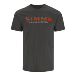 Футболка Simms Logo T-Shirt, Simms Orange/Charcoal Heather, XXL