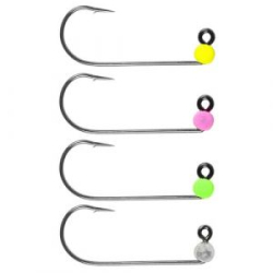 Джиг-головки Lucky John Area Trout Game вольфрам 2.5мм кр.004 MIX2 (S, P, Gr, Y) 4шт. (LJTATG025-SPGY)