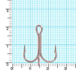 Крючок тройник Kaida CRANE Treble HookTeflonTreated H332 #5 28шт