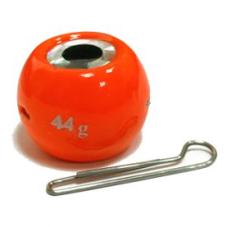 Мормыш Груз крашеный разборная чебурашка "ШАР" 40 гр., цвет 13-оранжевый люминофор GCR(B)C-40-13 5 шт