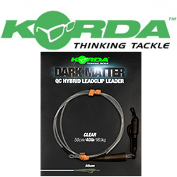 Korda Dark Matter Leader QC Hybrid Clip Clear