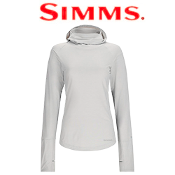 Simms Women's SolarFlex Cooling Hoody, Sterling