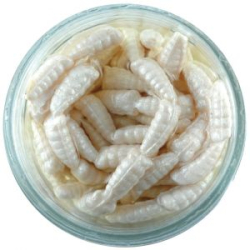 Приманка съедобная опарыш Berkley Gulp Alive Waxies 1cm (190шт) 28гр. White