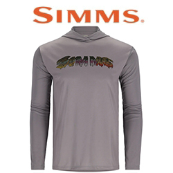 Simms Tech Hoody - Artist Series, Steel/Trout Drip