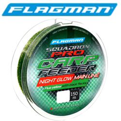 Flagman Squadron Pro Carp Feeder Night Glow Line 150м