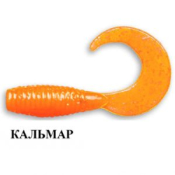 Силиконовая приманка Crazy Fish Angry Spin 1" 20-25-64-6 кальмар цв. fluo orange (флуоресцентно-оранжевый)