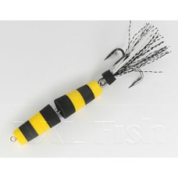 Приманка Мандула "Флажок" XXL Fish Модель 120 цв. ЧерноЖелтоЧерный
