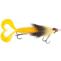 Приманка RSK Fishing MAUS XS (диаметр головы 10 mm) 13см 17гр -Желто-черна голова, хвост желтый
