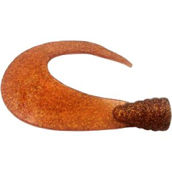 Хвост твистерный Strike Pro Big Sickle Tail Большой серп 12см (развернутый 16см) 20гр. цвет красный кола с блестками