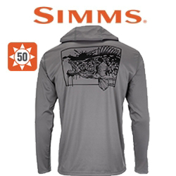 Simms Tech Hoody - Artist Series, Walleye/Steel