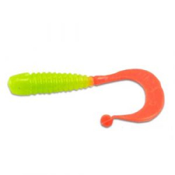 Твистер Mann's Nica 50 цв. лим-флуор с огнен хв (упак 15шт) Nica50_17