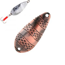 Блесна колеблющаяся Mikado Stripe №1/8гр./4,8см - старая медь
