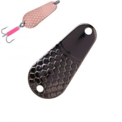 Блесна колеблющаяся Mikado Gnom №3/28гр./6,7см - чёрный пепел