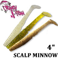 Crazy Fish Scalp Minnow 4" 