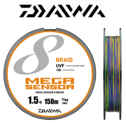 Daiwa UVF Megasensor 8 Braid + Si 150m