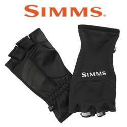 Simms Freestone Half Finger Mitt, Black