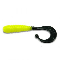 Твистер Mann's Nica 50 цв. лим-флуор с черн хв (упак 15шт) Nica50_66