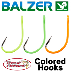 Balzer Trout Attack Colored Hooks (16045 400)