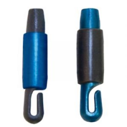 Коннектор для крепления лески к удилищу серо-синий перламутр (СТОНФ) 1,5 (уп/10шт.)