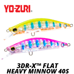 Yo-Zuri 3DR-X Flat Heavy Minnow 40S R1541