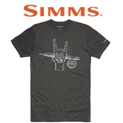 Simms Hackett Rocker T-Shirt Charcoal Heather