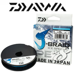 Daiwa J-Braid Ice Special x8 PE Island Blue 50m