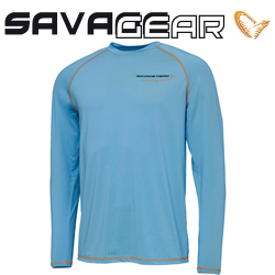 Savage Gear Aqua UV Tee Long Sleeve Bonnie Blue T-Shirt