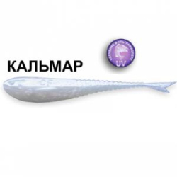 Силиконовая приманка Crazy Fish Glider 5" 37-120-66-6-F кальмар цв. pearl snow (перламутровый снег)