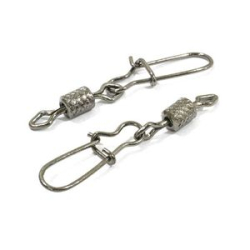 Вертлюг цилиндр с накаткой с застёжкой duo-Lock№12х00 8кг. Bz 10шт