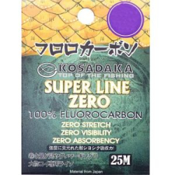 Леска флюорокарбоновая Kosadaka "Zero" 25м, 0,33мм, 6,6кг