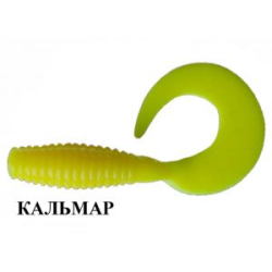 Силиконовая приманка Crazy Fish Angry Spin 1" 20-25-3-6 кальмар цв. banan (банан)