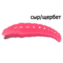 Мягкая приманка Trout Zone Paddle 1,6" Сыр/Щербет малина