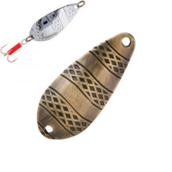 Блесна колеблющаяся Mikado Stripe №1/8гр./4,8см - старое золото