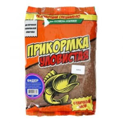 Прикормка Allvega "УЛОВИСТАЯ" 0,8кг ФИДЕР ЛЕЩ, ПЛОТВА, КАРАСЬ (ОРЕХ)