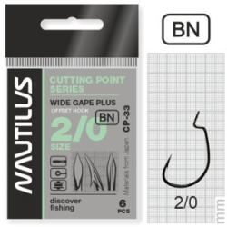 Крючок офсетный Nautilus Offset Cutting Point series Wide Gape Plus 33 BC № 7/0