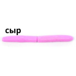 Силиконовая приманка Trout Zone Wake Worm FAT 2,4" цвет сиреневый