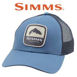 Simms Trout Patch Trucker Blue Stream