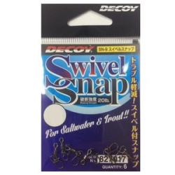 Вертлюг с застежкой Decoy SN-9 Swivel Snap #0