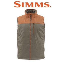 Simms Midstream Insulated Vest, Saddle Brown