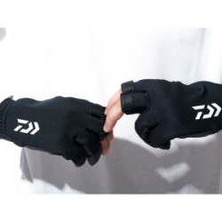 Перчатки Daiwa DG-6525W Titanium Alpha Cold Weather Game Gloves 3 Cuts [Black] 2XL