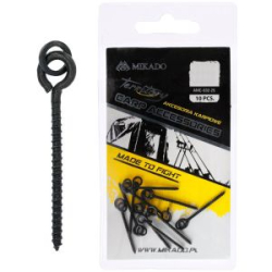 Винтик с ушком и колечком Mikado для бойлов 25мм {10шт.} металл, чёрный (AMC-032-25)