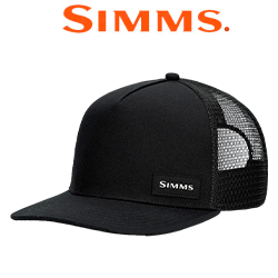 Simms High Crown Flatbill, Black