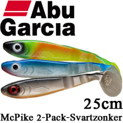 Abu Garcia Mcpike 25cm 106g 2-Pack-Svartzonker