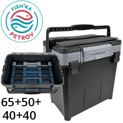 Ящик Fish'ka "Практик" с ручкой и ремнем, с комплектом Т-кейсов Fishka