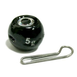 Мормыш Груз крашеный разборная чебурашка "ШАР" 5 гр., цвет 04-черный GCR(B)C-05-04 10 шт