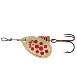 Блесна вращающаяся Mepps Aglia PTS Rouges OR №3 (6,5г)